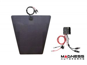 Nissan Frontier Flexible Solar Panel Kit - Complete Kit w/ Waterproof Controller + Hood Decal - 2022+ - 85W